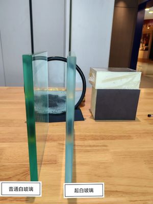 91.5% transparencia láminas de vidrio flotante laminadas con bordes pulidos