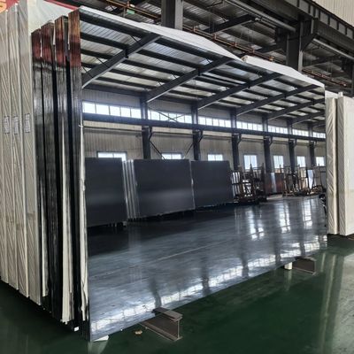 Espejo de baño de plata rectangular de 4 mm de grosor