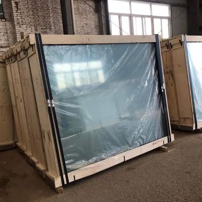 Moderne Aluminium-Rahmenspiegel mit flachen polierten Kanten